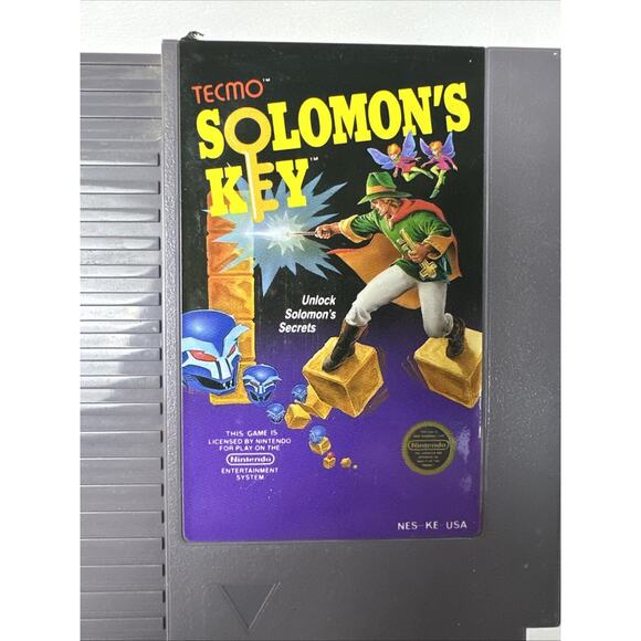 Solomon's Key‎ (Nintendo Entertainment System 1987) NES Cartridge +Dustcover - Picture 3 of 10